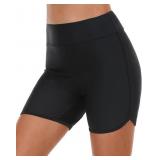 Large Womens Swim Shorts High Waisted Swim Bottoms