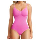 Womens' Seamless Sleeveless V-Neck Bodysuit Shapew