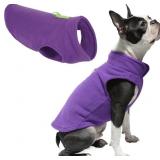Large Fleece Vest Dog Sweater - Lavender, Medium -