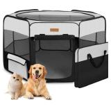 $63 Dog Playpen, Portable Pet Play Pen for Cat, Pu