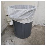 Heavy-Duty Plastic Commercial Trash Can with Liner
