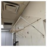 8-Foot Wall-Mounted White Wire Ventilated Shelf