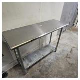 Commercial Stainless Steel Prep Table with Lower