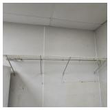6-Foot Wall-Mounted White Wire Ventilated Shelf