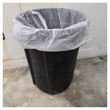 Heavy-Duty Plastic Commercial Trash Can with Liner