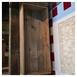 Rustic Vertical Reclaimed Wood Open Display