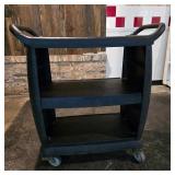 Heavy-Duty 3-Shelf Commercial Plastic Utility /