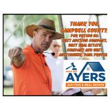 Campbell Co. Voted us, Best Auction Company, Best Real Estate Company, & Best Auctioneer