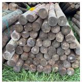 4x7 Treated Tapered Fence Post