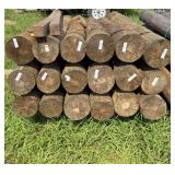 8x8 Treated Tapered Fence Post
