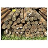 4x7 Treated Tapered Fence Post