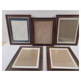 5 Wooden picture Frames