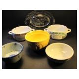 Lot of Bowls and BiCentennial Plate Lot of Bowls and BiCentennial Plate