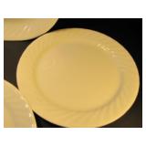 Corelle White Swirl Oval Platter and Dinner Plates Corelle White Swirl Oval Platter and Dinner Plates