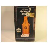 Bottle-Shaped Premium Wood Cribbage Board Includes Bottle-Shaped Premium Wood Cribbage Board Includes