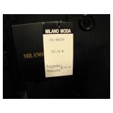 Milano Moda Black Suit Coat Size 48L 42W Style: SL Milano Moda Black Suit Coat Size 48L 42W Style: SL