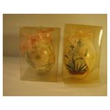 Two Decorated Egg Shells Two Decorated Egg Shells