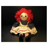 Raggedy Ann Doll Hand Made By Carol Baird, Clinton Raggedy Ann Doll Hand Made By Carol Baird, Clinton