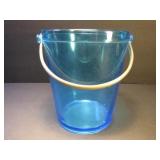 Beautiful Blue Glass Bucket Beautiful Blue Glass Bucket