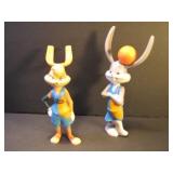 2020 Space Jam Looney Tunes Bugs and Lola figures. 2020 Space Jam Looney Tunes Bugs and Lola figures.