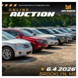 ONLINE ONLY - SOUTH MISSISSIPPI AUTO AUCTION - BEGINS CLOSING THURSDAY,  JUNE 4TH at 12:00 PM