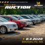 ONLINE ONLY - SOUTH MISSISSIPPI AUTO AUCTION - BEGINS CLOSING THURSDAY,  JUNE 4TH at 12:00 PM