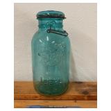 Vintage Ideal Blue Ball Jar