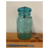 Vintage Ideal Blue Ball Jar