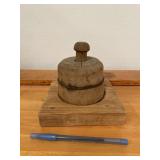 Vintage Primitive Butter Press