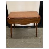 Antique Drop Leaf Pine Table VGC Spindle Legs