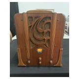 Antique Stewart Warner Tombsonte Radio1932 WORKS
