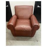 Pembrook Brown Leather Chair Excellent Condition
