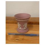 Vintage Pink Wedgwood Jasperware Vase