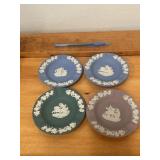 4 Wedgwood Jasperware Dishes