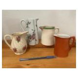 Lot of 5 Vintage Creamer Pitchers