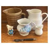 Lot 5 Pitchers Creamers