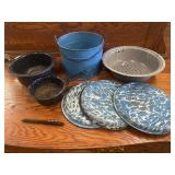 Lot of 7 Misc Pcs Of Enamelware