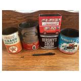 VTG Tins Kentucky Club Prince Albert Union Coffee