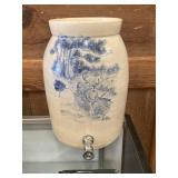 Vintage Red River Pottery Tea Water Dispenser