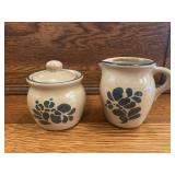 Pfaltzgraff Folk Art Cream & Sugar