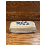 Pfaltzgraff Folk Art Covered Butter Dish
