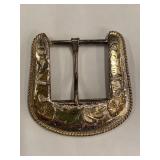 Vintage Alpaco Gold/Silver Belt Buckle