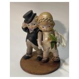 Antique Wedding Cake Topper Porcelain 1920