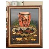 Guy Nez Jr. Original Signed Oil Painting Framed