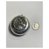 WWII Era German Silver Locket (Sterling) W/Mirror