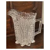 1890 American Russian Brilliant Cut Glass Pitcher