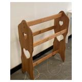 Vintage Quilt Rack With Hearts