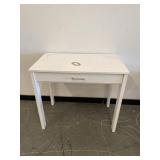 Vintage White Desk With Drawer