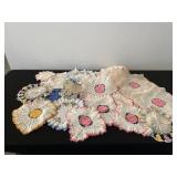 Lot Vintage Crochet Doilies