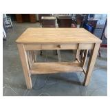 Vintage Wood Kitchen Table Island
